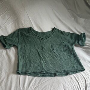 V-Neck Tee, Green